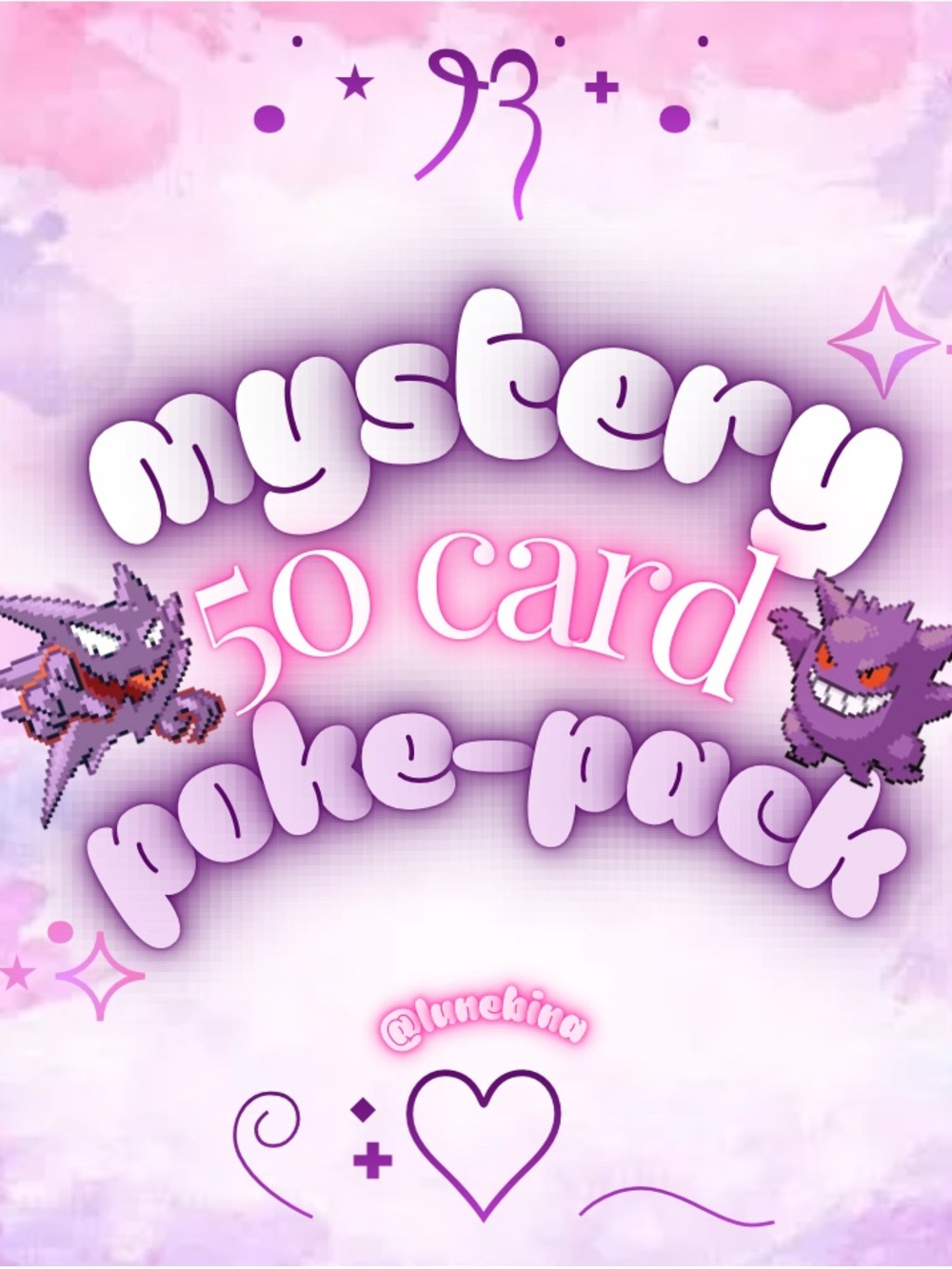 Pokémon Mystery 50 Card Poke-Pack 🩷💜